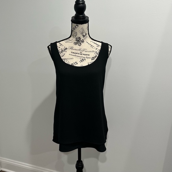 Banana Republic Black Cami Tank Blouse (XL) - Picture 1 of 7